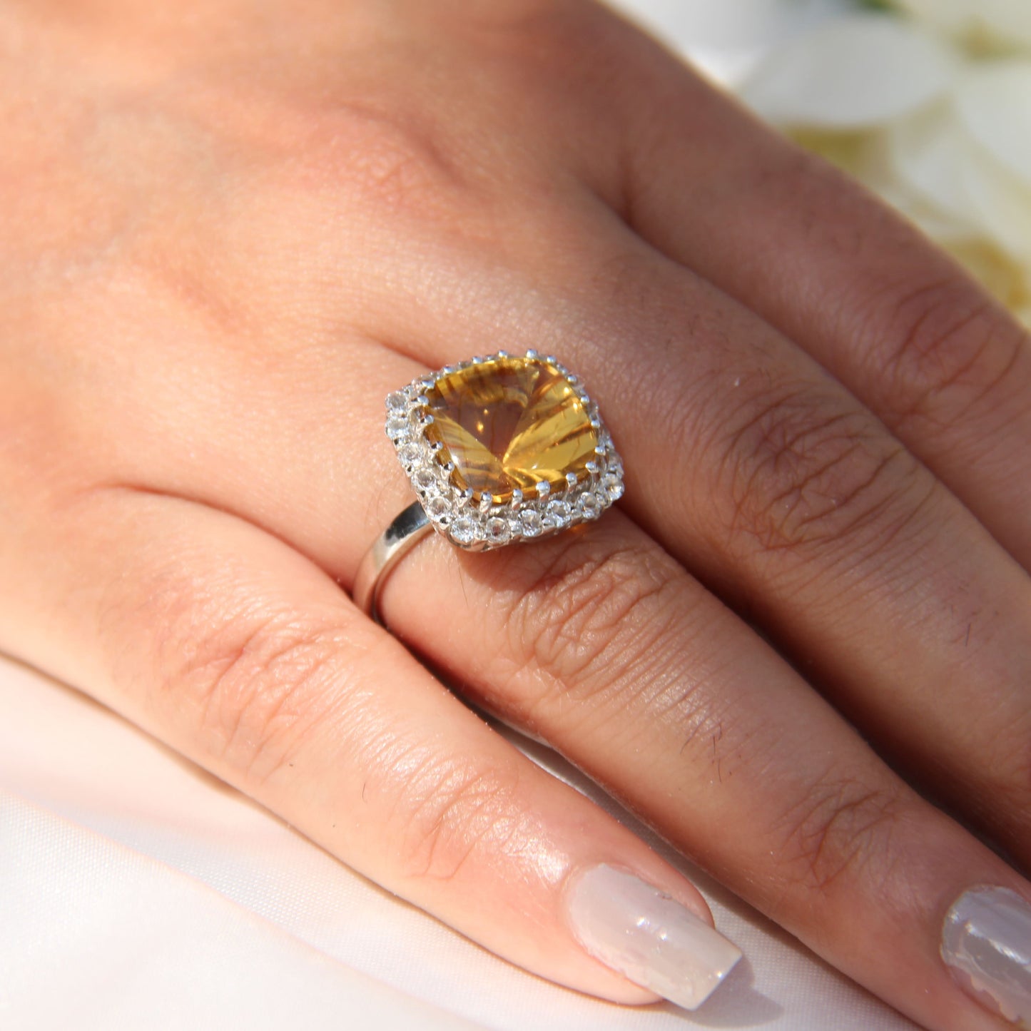 Majestia Citrine Ring