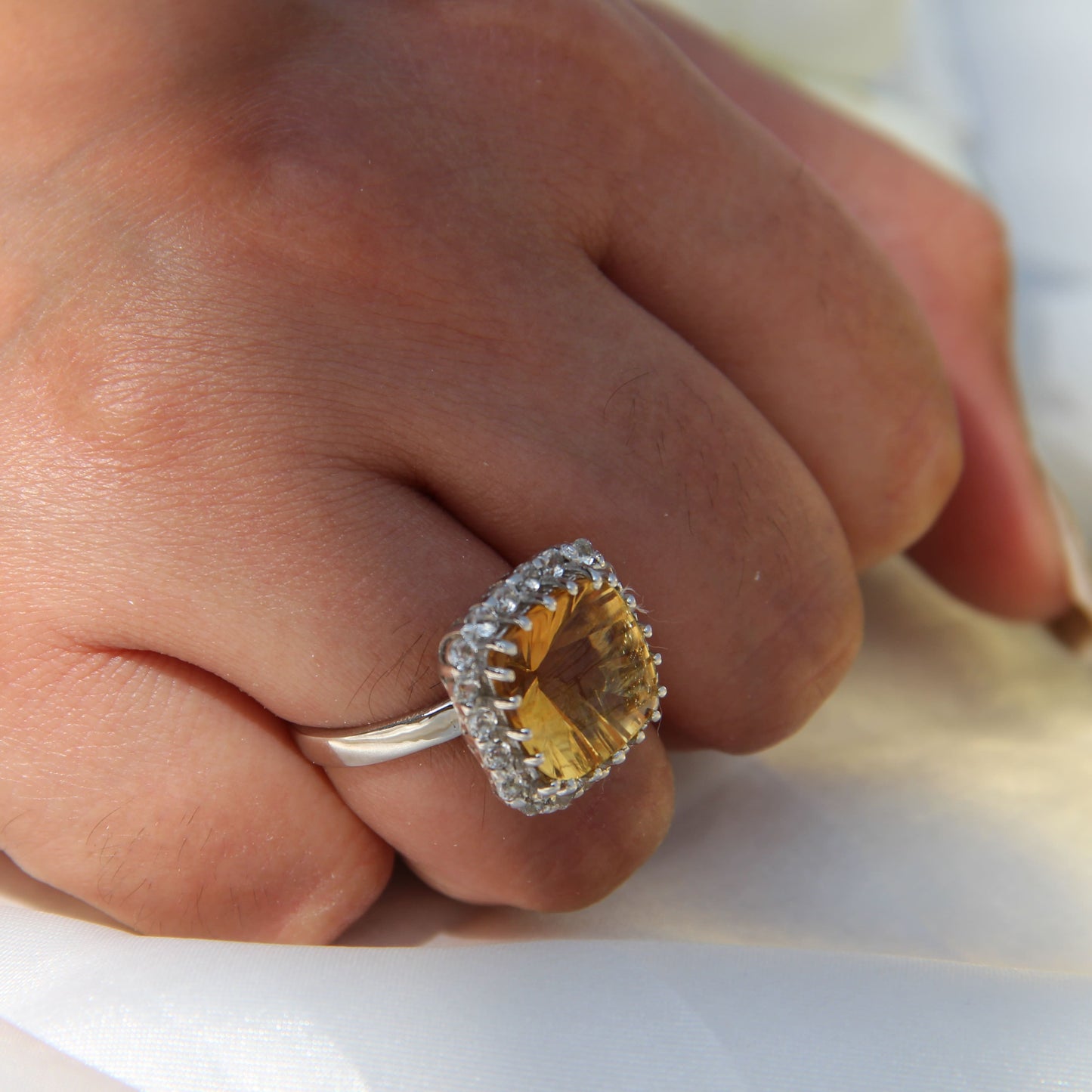 Majestia Citrine Ring