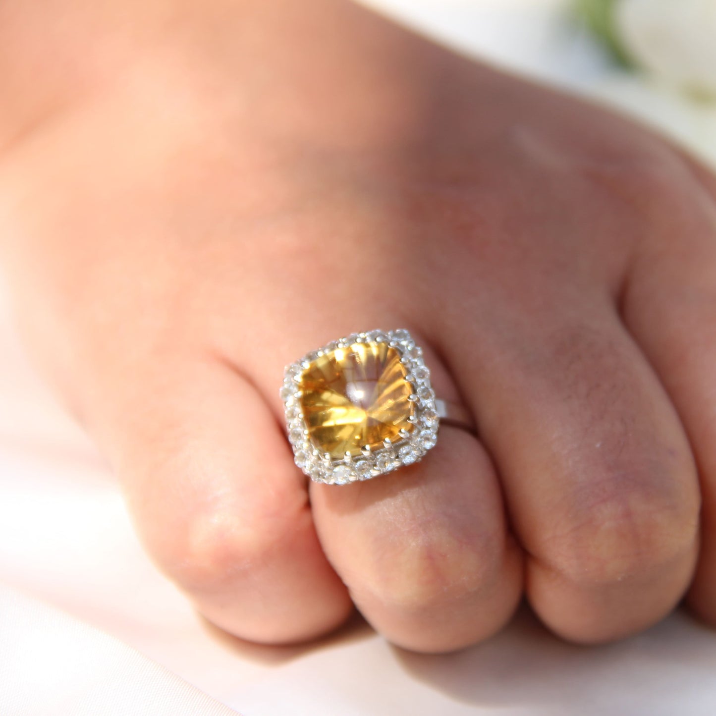 Majestia Citrine Ring