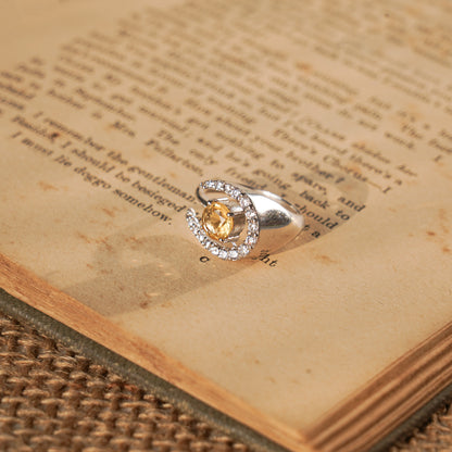 Luna Delight Citrine Moonshine Ring