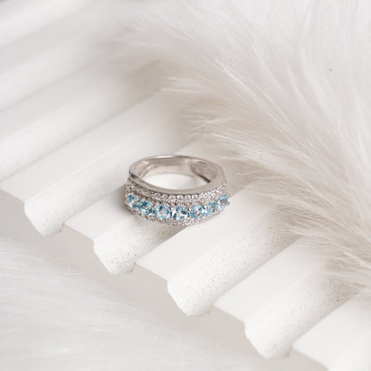 Classic Swiss Blue Band Ring