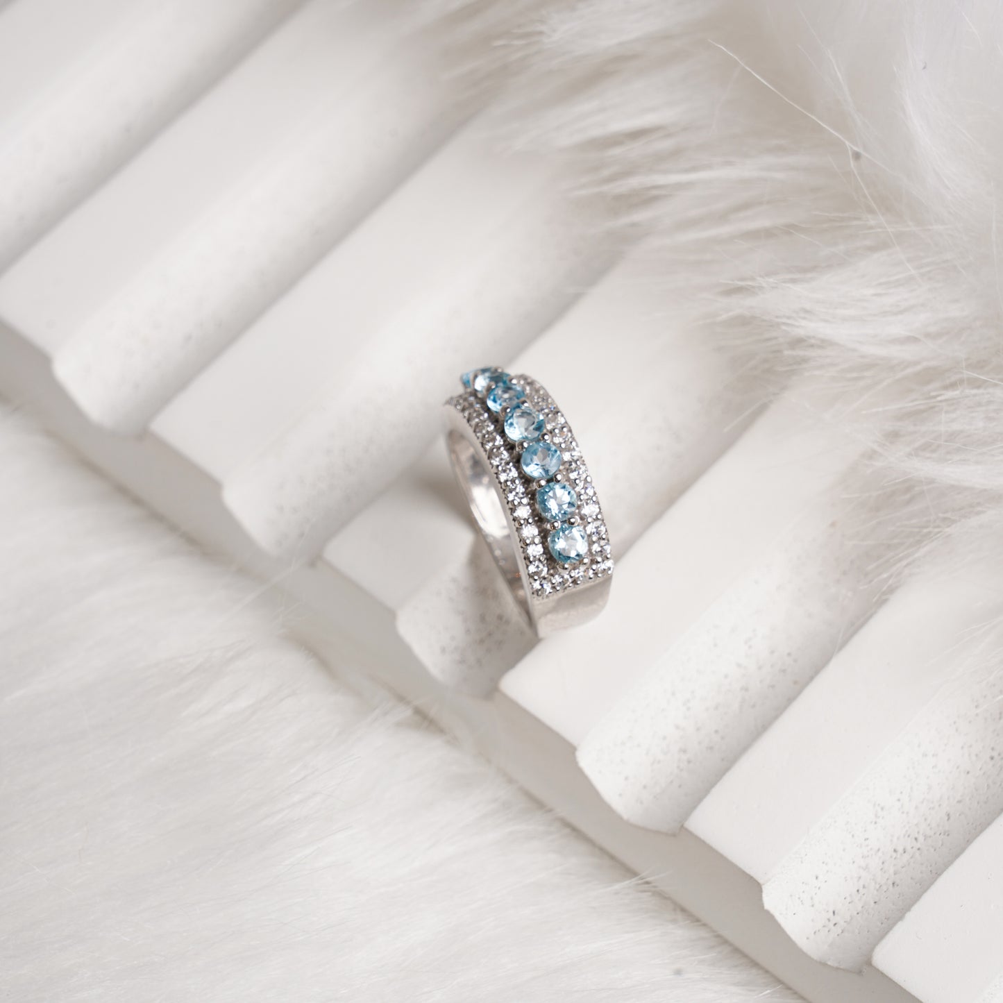 Classic Swiss blue band ring