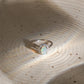 Petite natural ethiopian opal ring