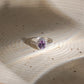 Petite natural amethyst ring