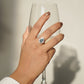 Pear of joy sky blue topaz ring