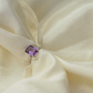 Raw amethyst allure ring