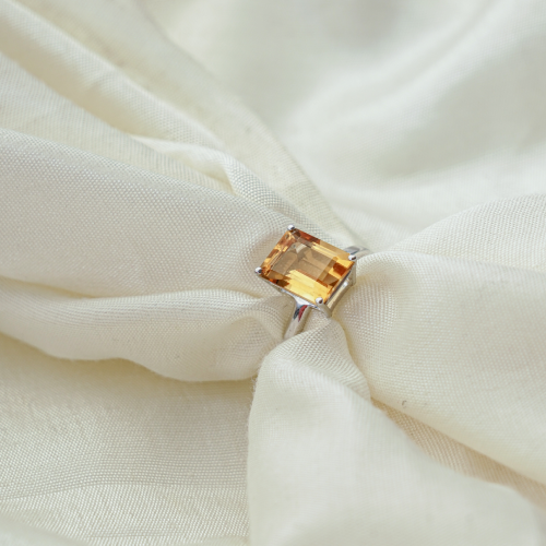 Raw citrine allure ring