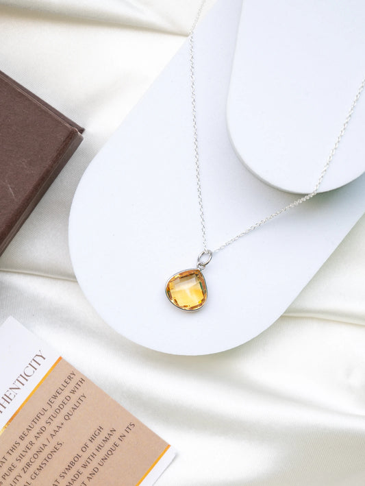 Drop of Light - Citrine - Necklace