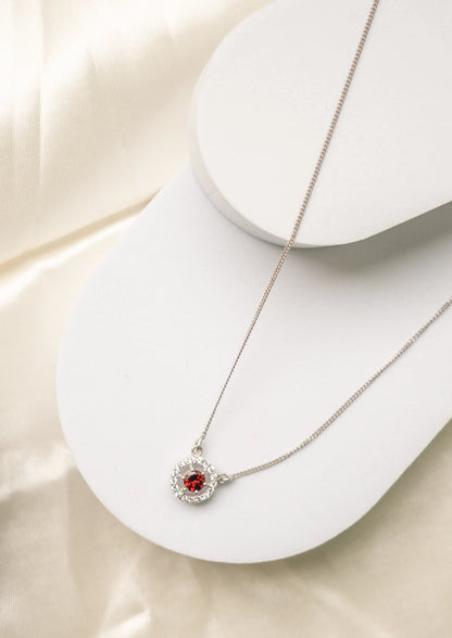 Eternal Round Symphony- Garnet - Necklace