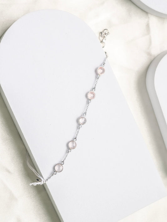 Graceful Touch-Rose Quartz - Bracelet