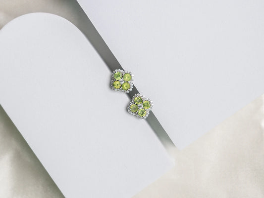 Blossom Bliss- Peridot - Earrings