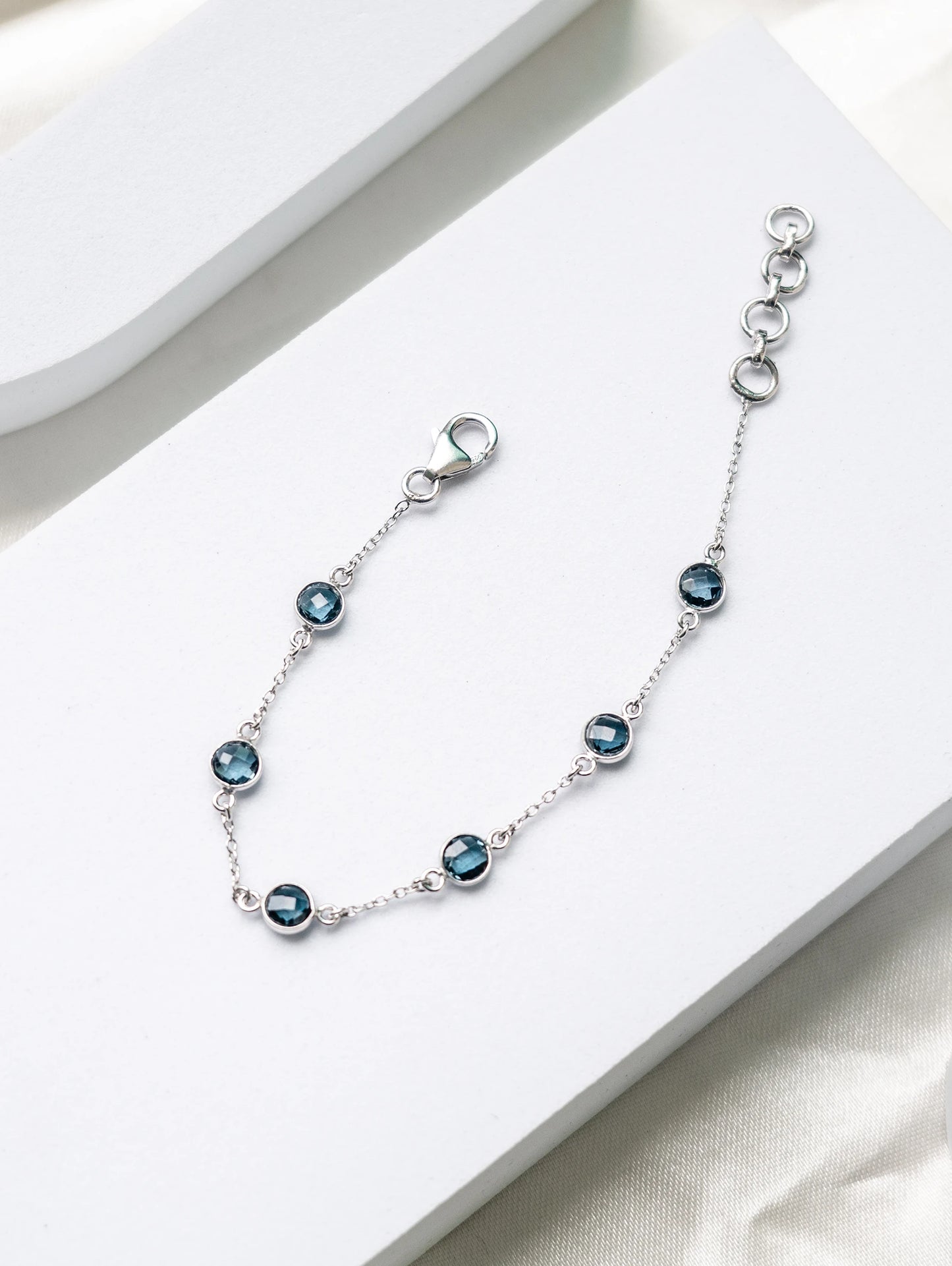 Subtle Embrace - London Blue Topaz - Bracelet