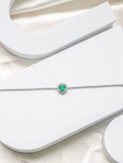 Eternal Round Symphony- Green Onyx Bracelet