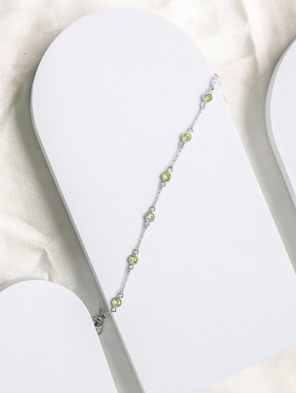 Tiny Symphony - Peridot- Bracelet