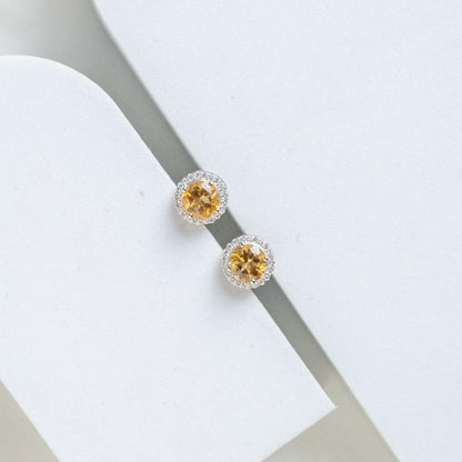 Glimmer Of Shine Citrine Studs