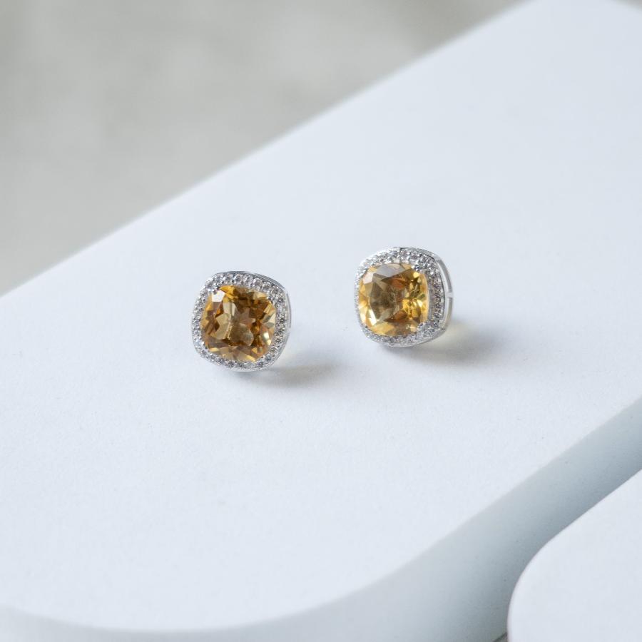 Blissful Sun Citrine Earrings