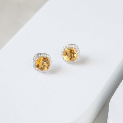 Blissful Sun Citrine Earrings