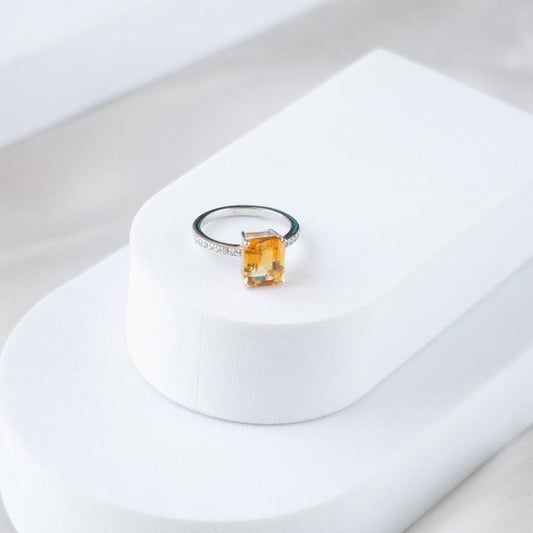 Modern Muse Citrine Ring