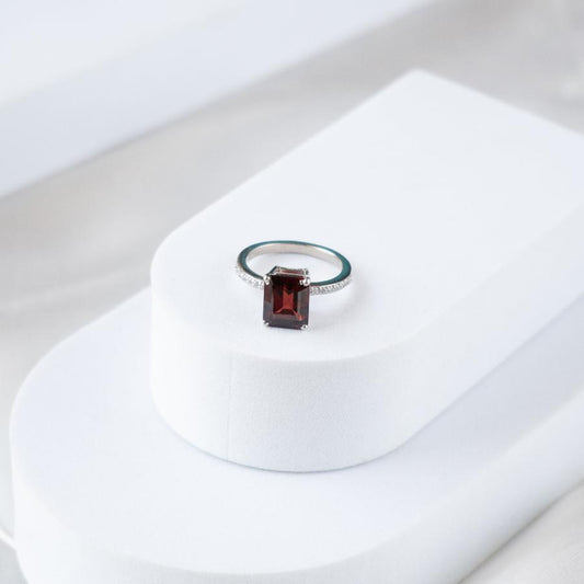 Modern Muse Garnet Ring