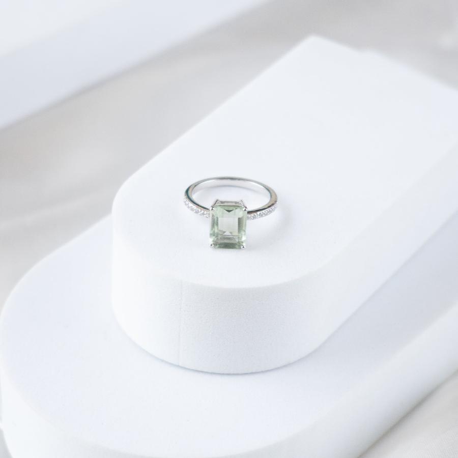 Modern Muse Green Amethyst Ring