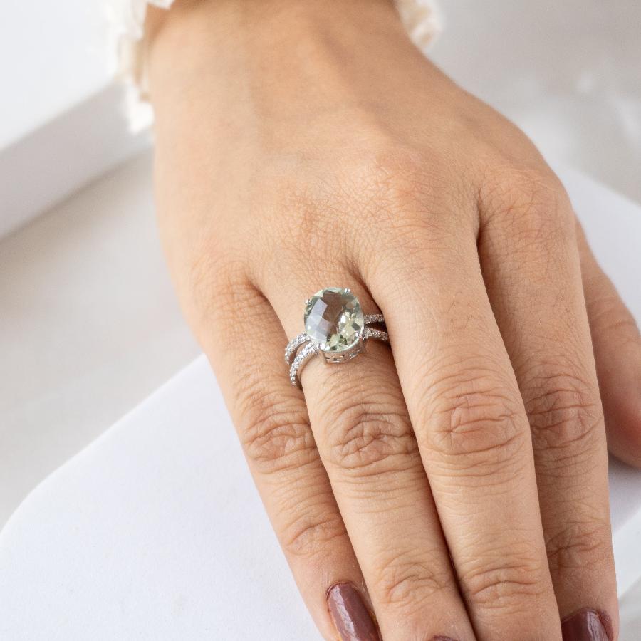 Bond Together Green Amethyst Ring