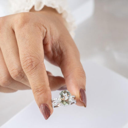 Bond Together Green Amethyst Ring