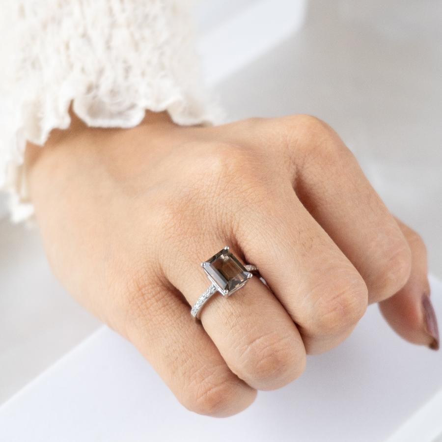 Modern Muse Smoky Quartz Ring