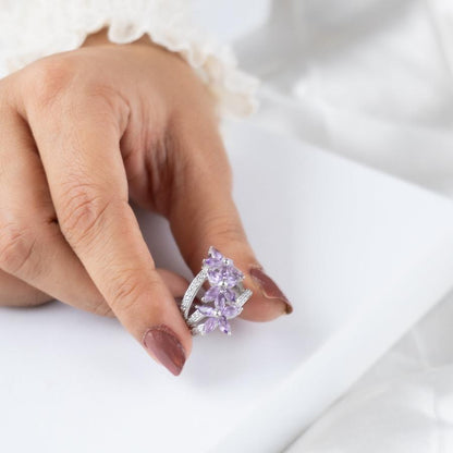 Purple Meadow Amethyst Ring