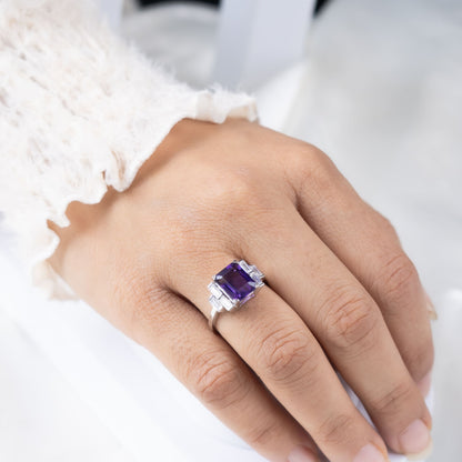 Oxia Natural Amethyst ring