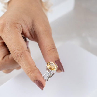 Bond Together Citrine Ring