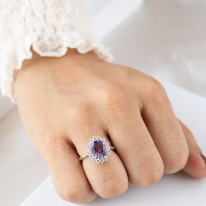 Orb Of Glory Amethyst Ring